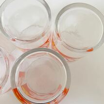 非売品 ノベルティ Suntory サントリー オレンジエイド ORANGE ade グラス ガラス コップ 5個セット まとめて 食器 当時物 レトロ_画像8