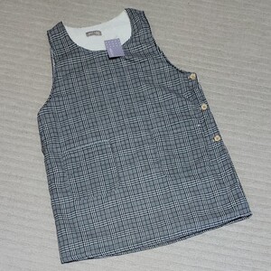 エプロン 裏ボア タータンチェック M~L 新品