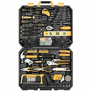 [DEKO] 168点 ホームツールセット 工具セット 家庭用 日曜大工 DIYセット 作業工具セット 家具の組