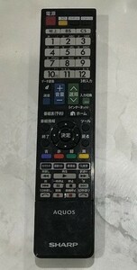 シャープ 液晶TV　アクオス用　リモコン 　GB102WJSA 　中古 正常動作品 ②