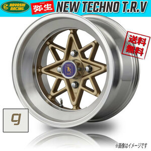 ホイール新品 2本セット ハヤシレーシング 弥生 NEW TECHNO T.R.V キャップ別売 15インチ 4H114.3 8J-6 業販4本購入で送料無料