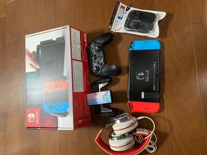 Nintendo Switch プロコンヘッドホンカバー純正充電器ドックHDMIセット!