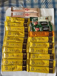 レモンティー、ココアオレ、カフェオレ、コーヒーミックス個包装22袋セット 即購入OKです
