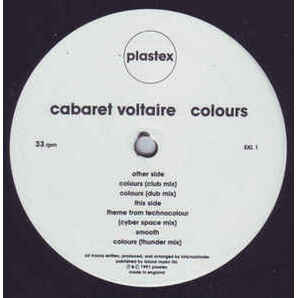 1991 ブリープテクノ期の傑作！！ Cabaret Voltaire Coloursの画像3