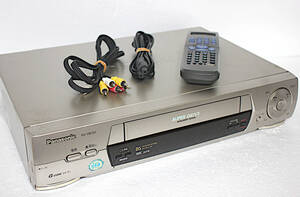パナソニック Panasonic VHSビデオデッキ NV-HB350 リモコン(電池入)AVケーブル