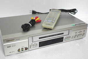 【SHARP】シャープ VHS ビデオデッキ VC-HF930 リモコン(電池入)AVケーブル有 届いたらすぐにでもダビングできます!