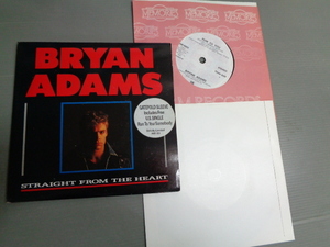 BRYAN ADAMS/STRAIGHT FROM THE HEART*2 sheets set single 