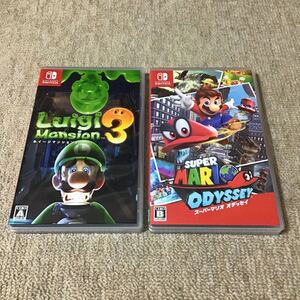 【Switch】 スーパーマリオオデッセイ、ルイージマンション3 2本セット