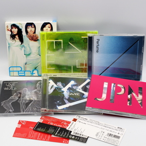 Perfume パフューム CD 6枚アルバム セット 初回限定盤 DVD付 GAME JPN トライアングル LEVEL 3 complete best live the world 帯付