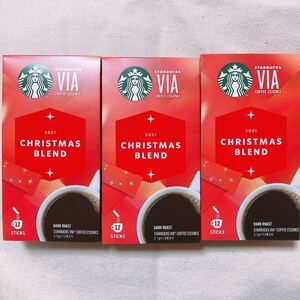 スターバックス ヴィア クリスマス ブレンド 12本入り×3