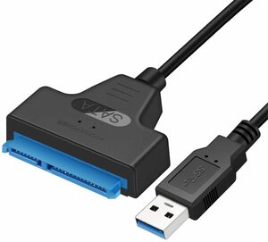 SATA-USB 変換ケーブル 2.5インチ SSD/HDD用 SATAケーブル 5Gbps 高速 SATA3 コンバーター USB3.0　外付け 変換 コネクタ