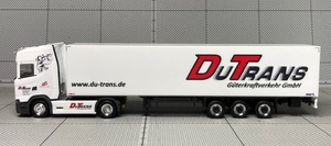 1/87 Herpa Scania CS20HD Box Semitrailer "Du Trans/German Truck Driver"