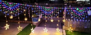 LEDイルミネーション　孔雀と星のセット　 クリスマス　 屋外　 高輝度