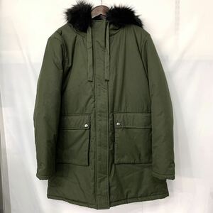 新品■REI RISEE レイリーゼ ファー付き モッズコート レディース M もこもこ カーキ 