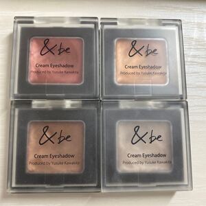 アンドビー クリームアイシャドウ グレイッシュブラウン ブロンズオレンジ レディッシュブラウン ニュートラルブラウン &be