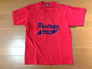 FRUIT OF THE LOOM BEST 半袖 Tシャツ 14-16 赤 MADE IN USA 90s ビンテージ 中古 子供 レディース ユース フルーツオブザルーム 背番号