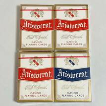 【未開封品】Aristocrat アリストクラット カジノ用 トランプ 4個セット_画像1