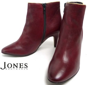  Jones boots Manufacturers Jones Bootmaker side Zip ankle boots 39(24.5cm corresponding )( lady's )[ used ]5h-1-028