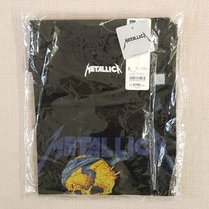 魅惑のバンドT特集! 新品未開封『GU(ジーユー) × METALLICA(メタリカ)』WOMEN グラフィックTシャツ(半袖) ブラック サイズL／ロックT