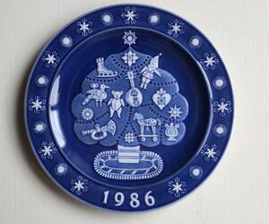 Dansk ダンスク クリスマスプレート 1986年　飾り皿　限定品 Naiad Einsel ヴィンテージ 北欧 デンマーク