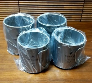 【新品】スノーピーク チタンシングルマグ 450×2と300×2 合計4個セット snow peak