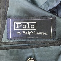【人気】POLO RALPH LAUREN/ポロラルフローレン ジャケット スーツ シングルボタン ストライプ柄 ネイビー 肩パッドあり サイズ不明/S2883_画像8