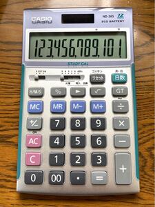CASIO製 ND-26S 12桁 プロ用実務電卓(ソフトケース付)