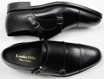 ●Loake 1880(ローク) CANNON(キャノン) モンクストラップビジネスシューズ(黒,UK8.0(JP26～26.5)革底,英国王室御用達)新品_画像3