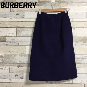 [ popular ]BURBERRY/ Burberry wool ko Kuhn skirt navy size 9AR/A2025