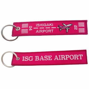 【送料無料】フライトタグ 石垣空港 Ver. ISG BASE AIRPORT ピンク