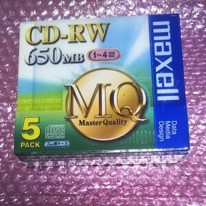 maxell CDRW MQシリーズ CDRW74MQ1P5S CD-RWディスク (650MB/5枚)