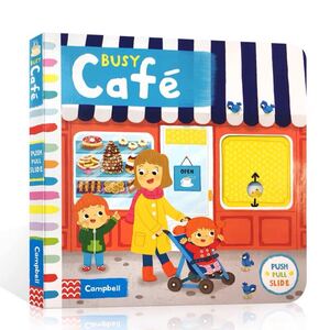 Busy Cafe 英語絵本絵本 新品 ボートブック