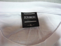 タイムセール 大きいサイズ 紳士 メンズ EAUMERE ボウメール 半袖 Tシャツ サイズ 4L_画像4
