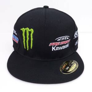 YUPOONG ユーポン 210 FITTED FLEXFIT MONSTER ENERGY PRO CIRCUIT×KAWASAKIセンタースポンサード キャップ （7.1/4-7.5/8） [並行輸入品]の画像2