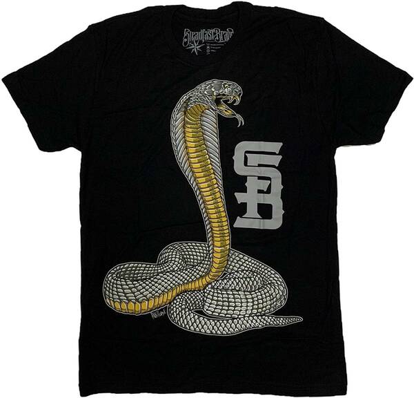Steadfast brand ステッドファストブランド Cobra tattooデザインプリント Tシャツ (XXL) 並行輸入品]