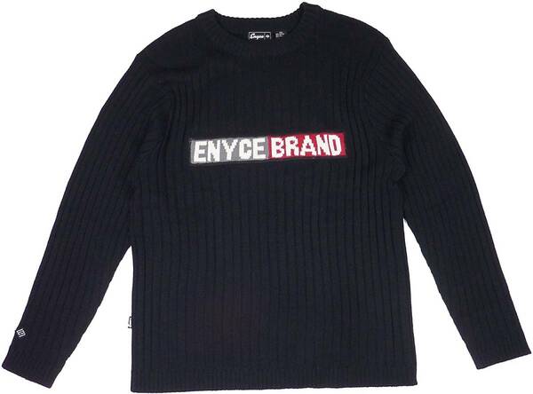 [並行輸入品] ENYCE エニーチェ シンプル 長袖 セーター (ブラック) XXL