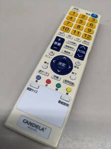 【F-37-11】ジャンク　 CANDELA RC013TL テレビリモコン