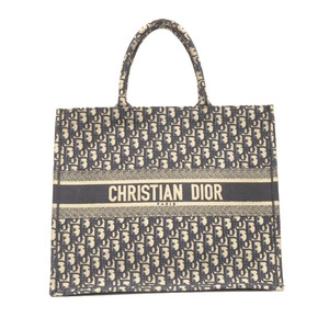 クリスチャン・ディオール Christian Dior キャンバス ブック トート M1286ZRIW 928 ブルー/マルチ ハンドバッグ レディース 中古