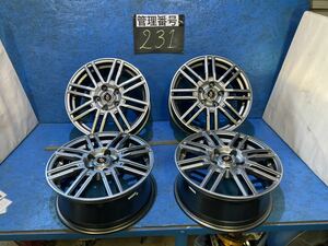 〈231〉ホイール4本セット　Tirado 16インチ6.5J オフセット＋53 PCD5H114.3 ハブ73mm ボルト穴13mm