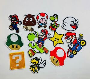 マリオ アイロンワッペン 12枚セット