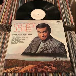 GEORGE JONES 見本盤LP WHERE GRASS WON'T GROW