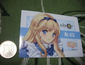 【アリスちゃん★ICカードステッカー】MIN-NARAKEN PCゲーム ALICE SOFT