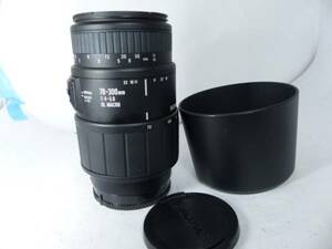 ソニーαシグマ70-300㎜F4-5.6マクロ フード付 良品 ☆☆☆☆