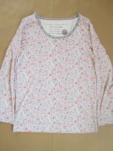 As know as As Know As long sleeve floral print U neck cut and sewn long T