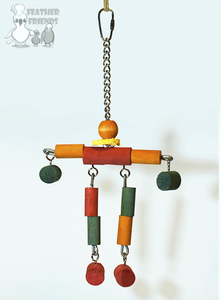  postage 370 jpy![ regular store ] bird for toy *.... wood man * joting . comfortably possible to play!