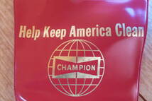 希少 CHAMPION SPARK PLUG Help Keep America Clean チャンピョン プラグ ヴィンテー アメリカ 看板 ガレージ 店舗 USA（889） _画像3