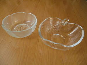 アゼリアガラス 小鉢2点セット 可愛いリンゴ形