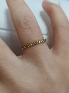 K18 0.50 carat 0.5ct diamond half Eternity ring ring 