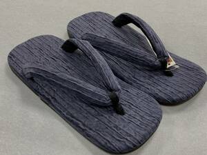 2L size * one rank on. stylish man. sandals setta unusual corduroy material ( navy blue ) made in Japan 