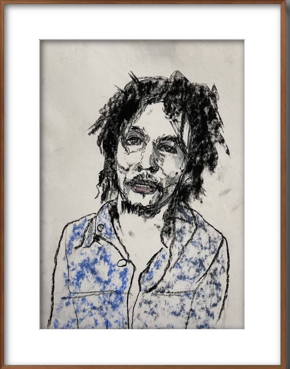 Artista Hiro C. Marley 15, Obra de arte, Cuadro, dibujo al pastel, Dibujo con crayón
